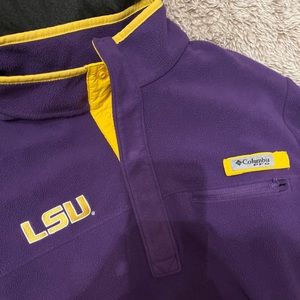 LSU Columbia Quarter button